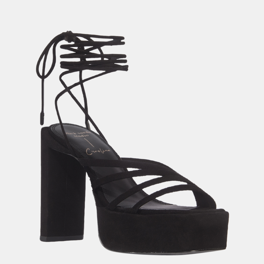 

Black Suede Studio x Caroline Stanbury Black Suede Sasha Sandals Size