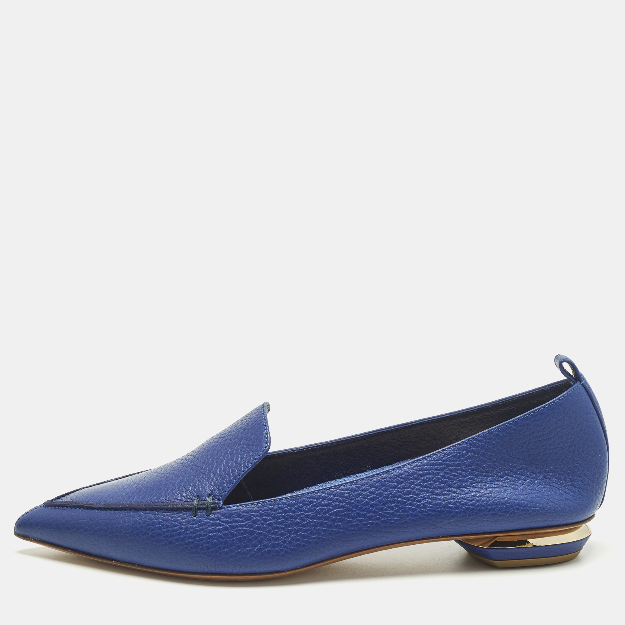 

Nicholas Kirkwood Beya Size  Blue Leather Loafers