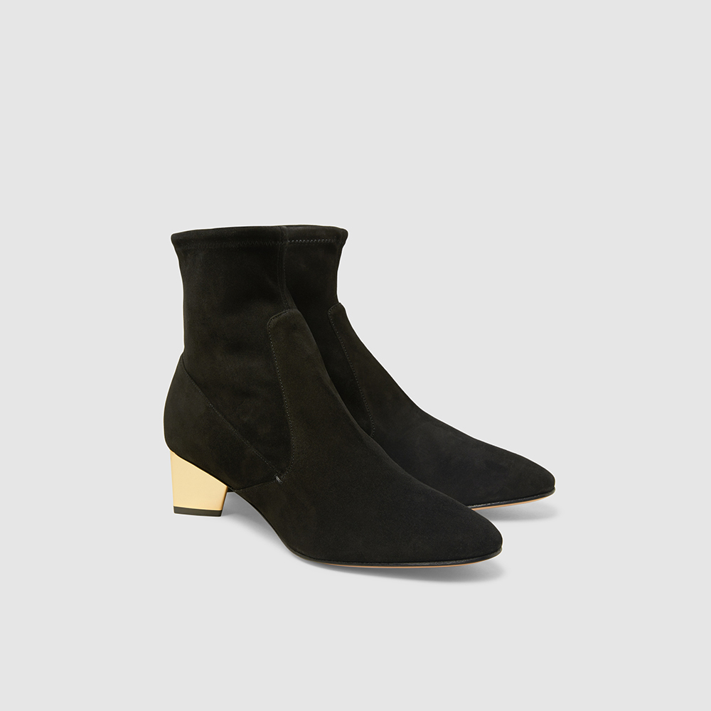 

Nicholas Kirkwood Black Prism Suede Ankle Boots Size IT