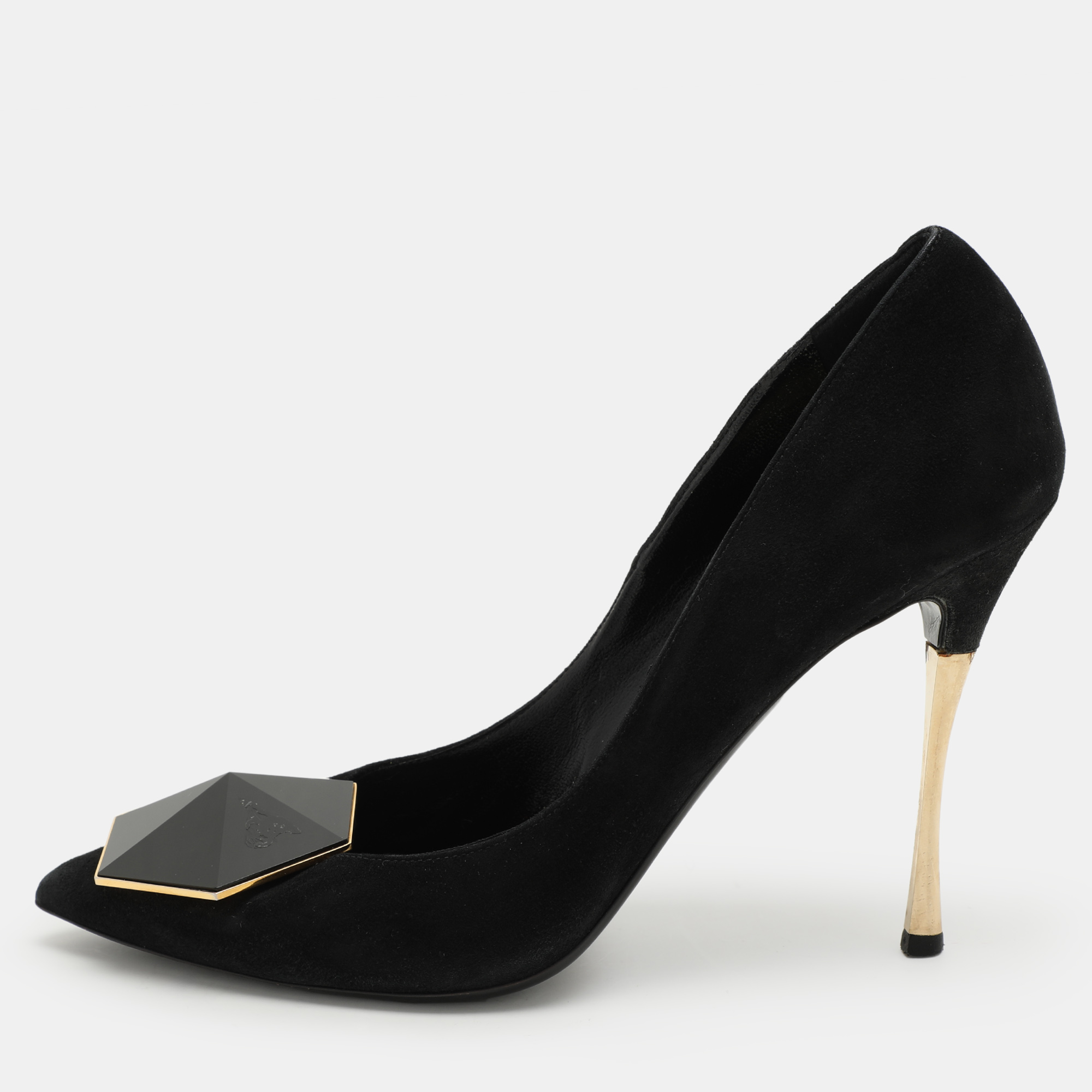 

Nicholas Kirkwood Black Suede Eden Pumps Size