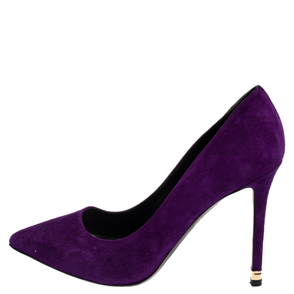 

Nicholas Kirkwood Purple Suede Pumps Size