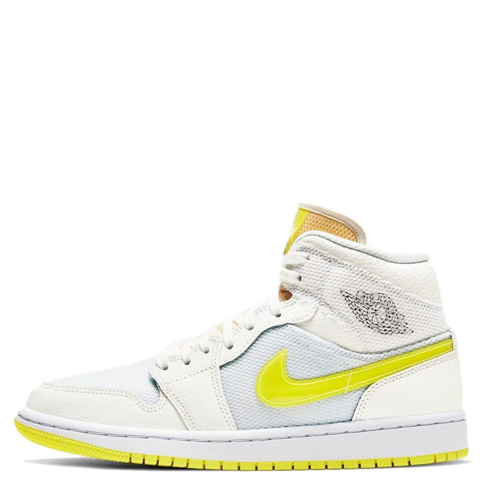 Pre-owned Nike Jordan 1 Mid Se Voltage Yellow Sneakers Us 8.5w Eu 40 |  ModeSens