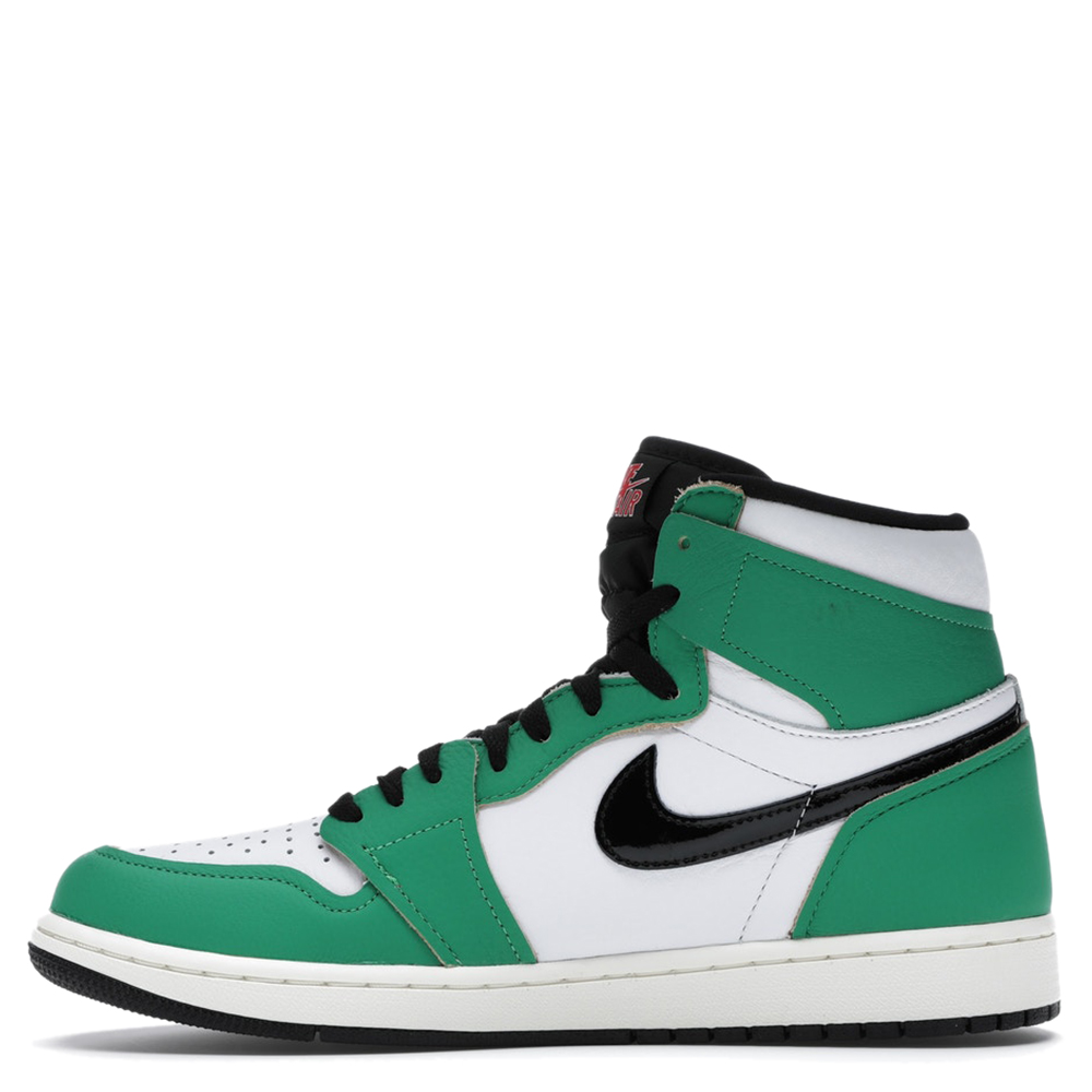 Pre-owned Nike Jordan 1 Retro High Lucky Green Sneakers Size Eu 39 (us 8w)