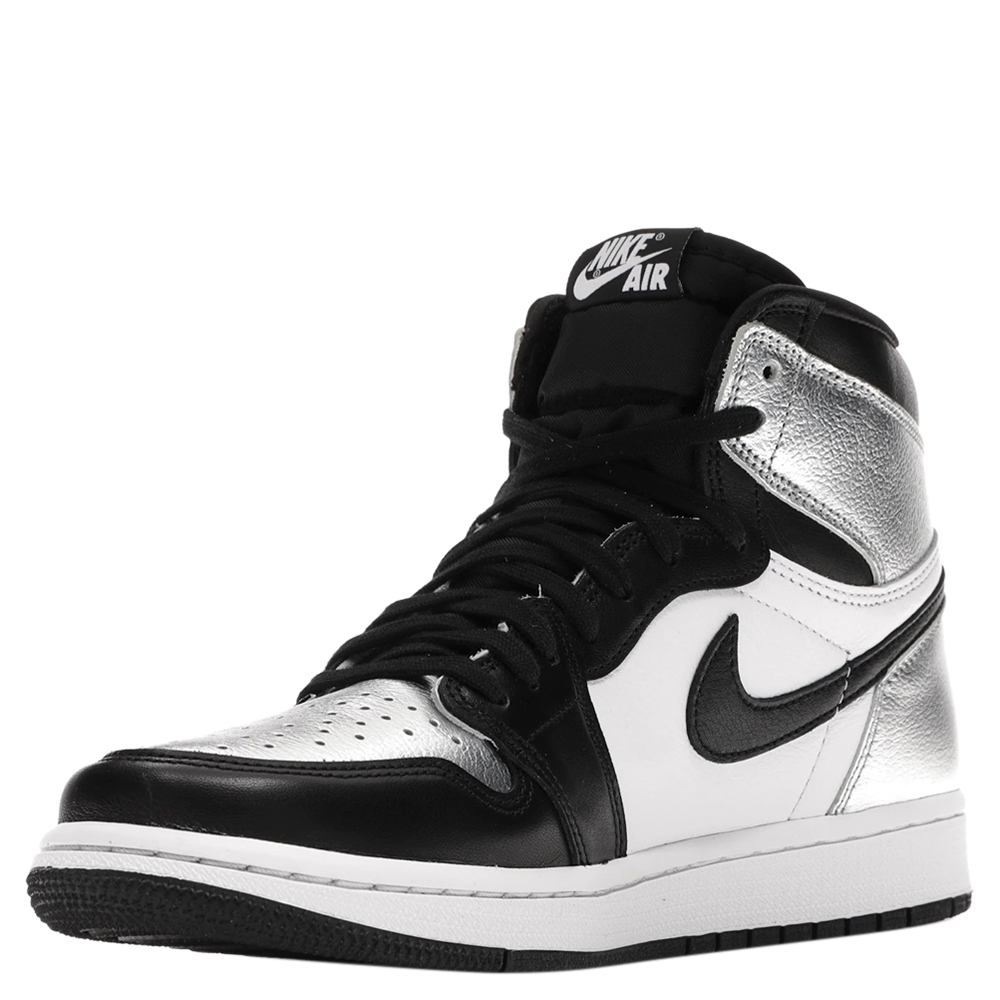 

Nike Jordan 1 Silver Toe Sneakers Size (US 6.5W) EU, Black