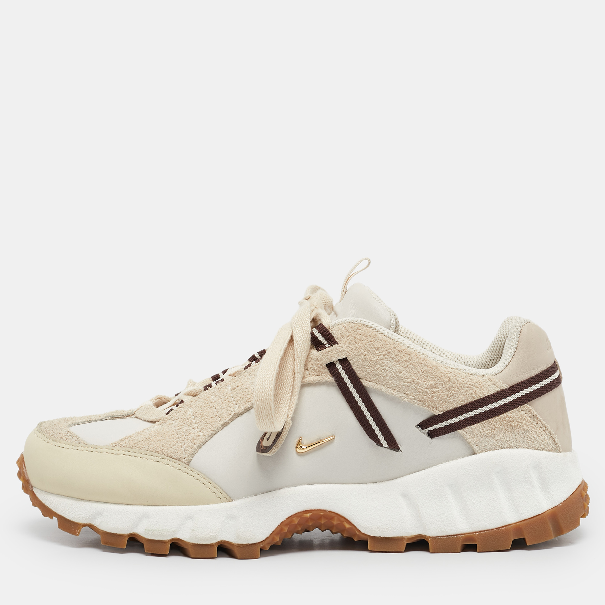 

Nike x Jacquemus Beige Leather and Suede Air Humara LX Sneakers Size 39