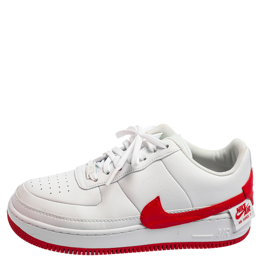 

Nike WMNS Air Force 1 White Leather Infinity Sneakers Size