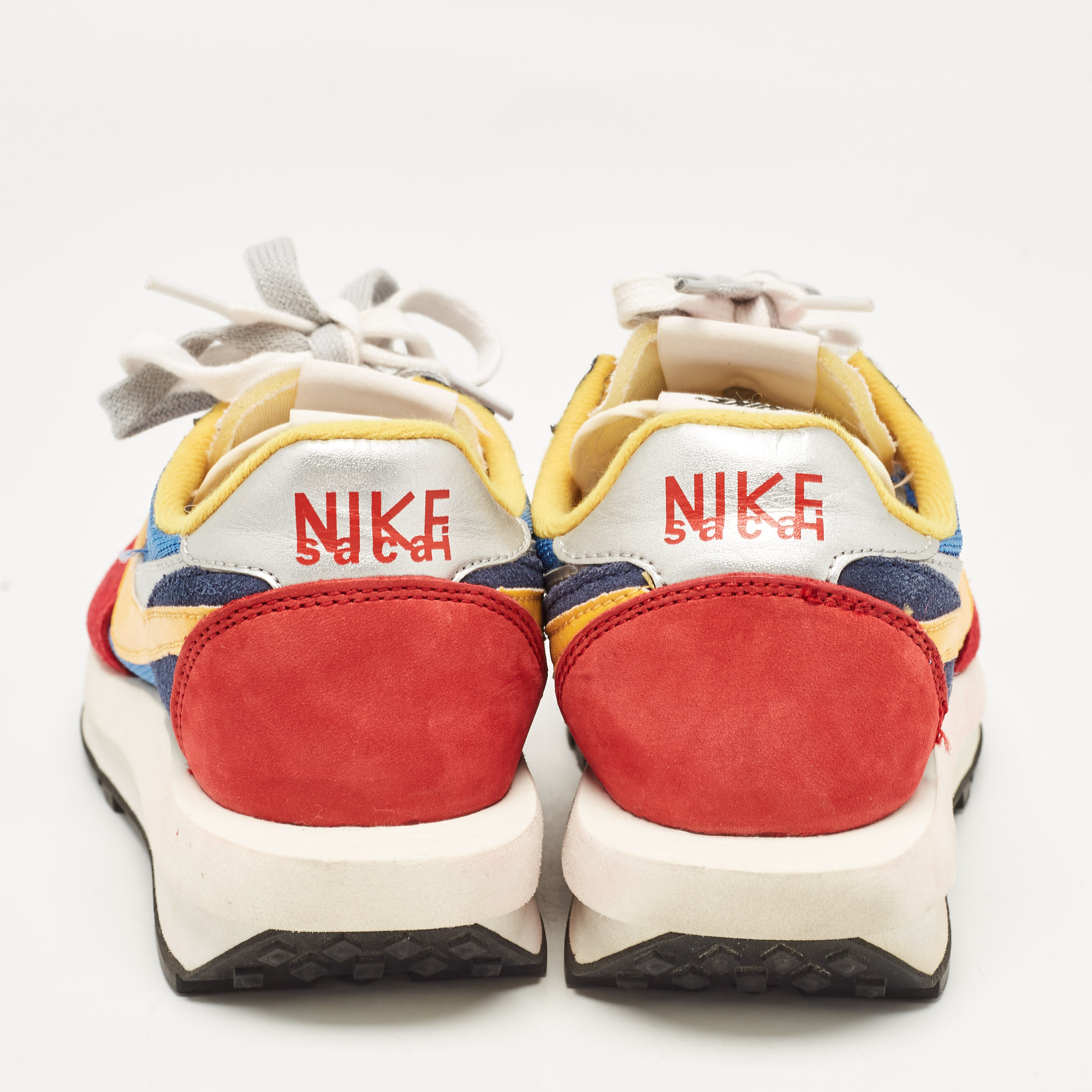 Nike x Sacai Multicolor Leather and Suede  LD Waffle Varsity Blue Sneakers Size 38 