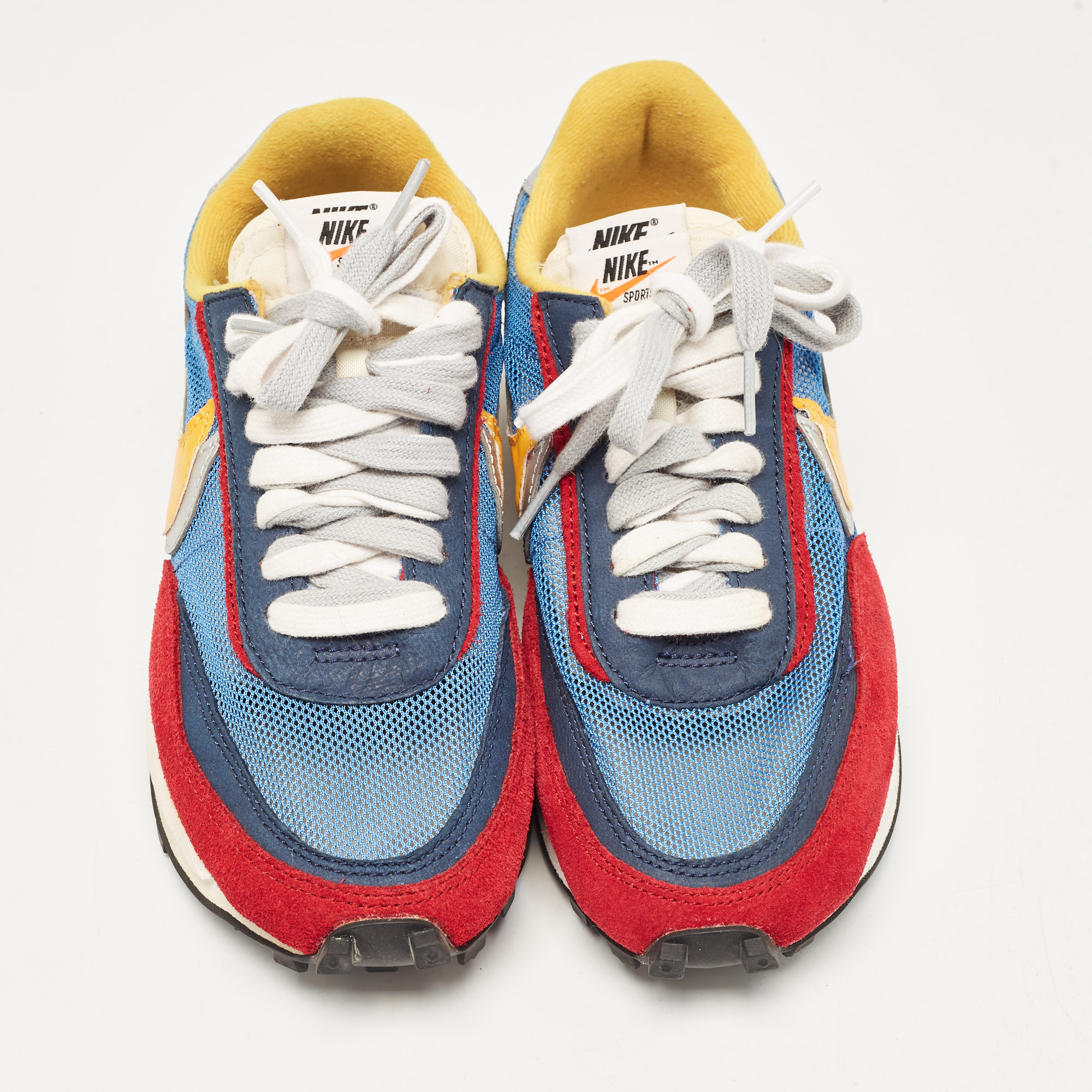 Nike x Sacai Multicolor Leather and Suede  LD Waffle Varsity Blue Sneakers Size 38 