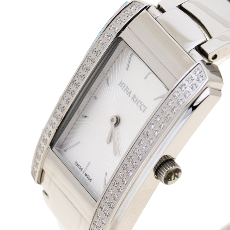 

Nina Ricci Silver White Stainless Steel NRD036001 Women's Wristwatch