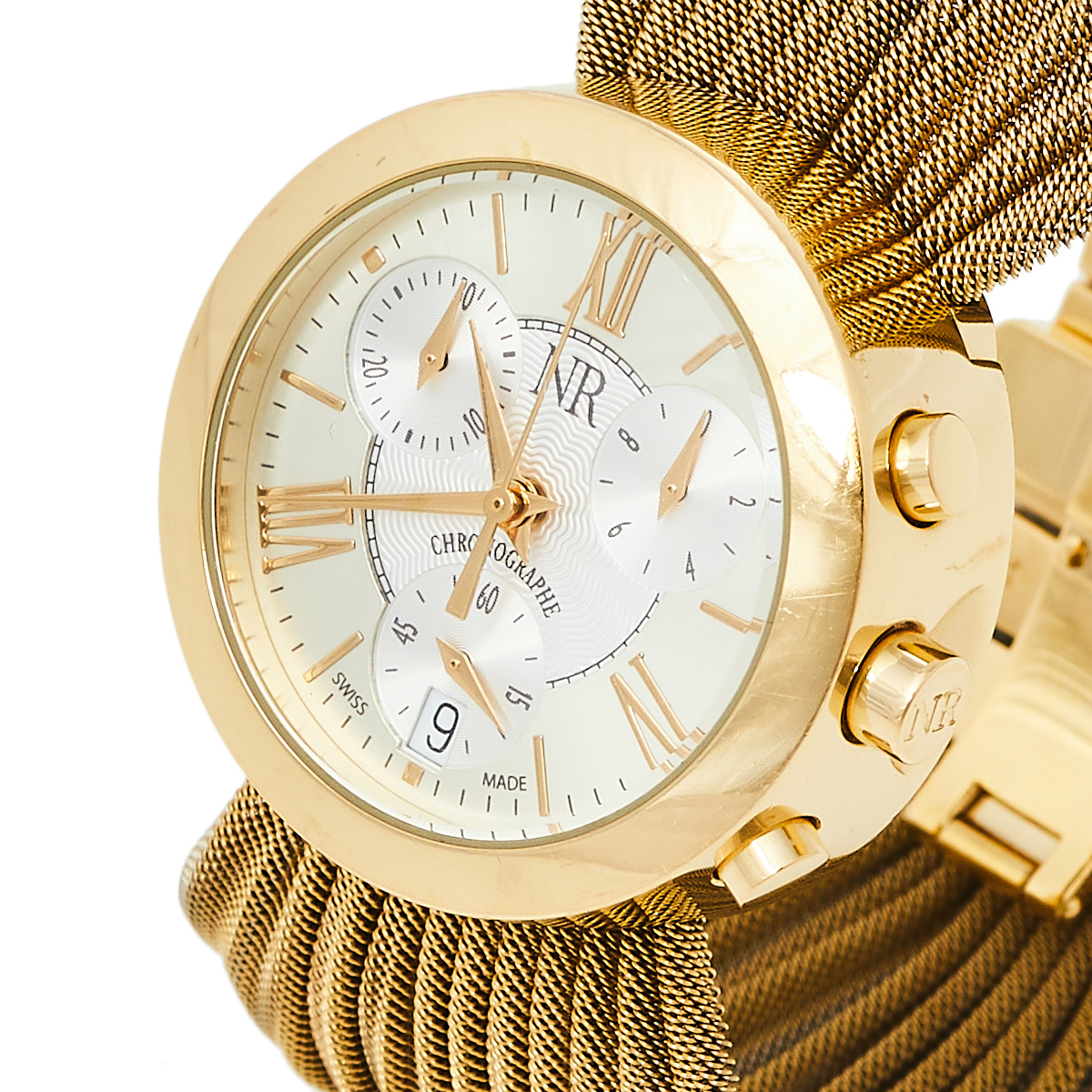 

Nina Ricci Silver Gold Tone Stainless Steel N021.45 Women's Wristwatch
