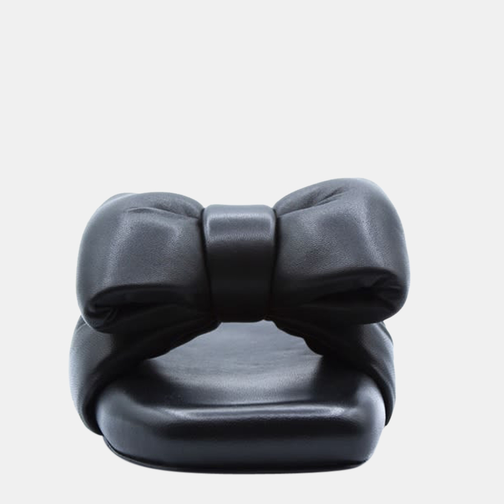 

Off-white Black Leather Slippers Size EU