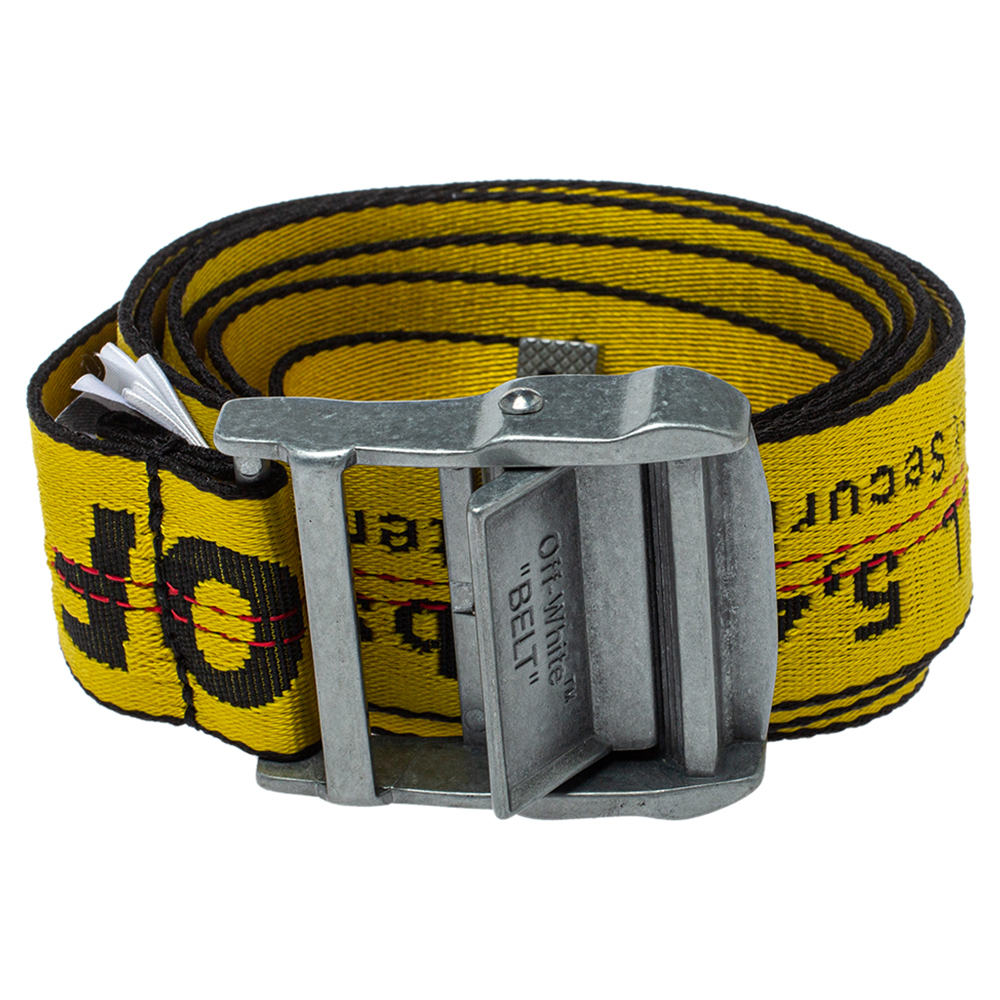 

Off-white Yellow Nylon Classic Industrial Belt Size