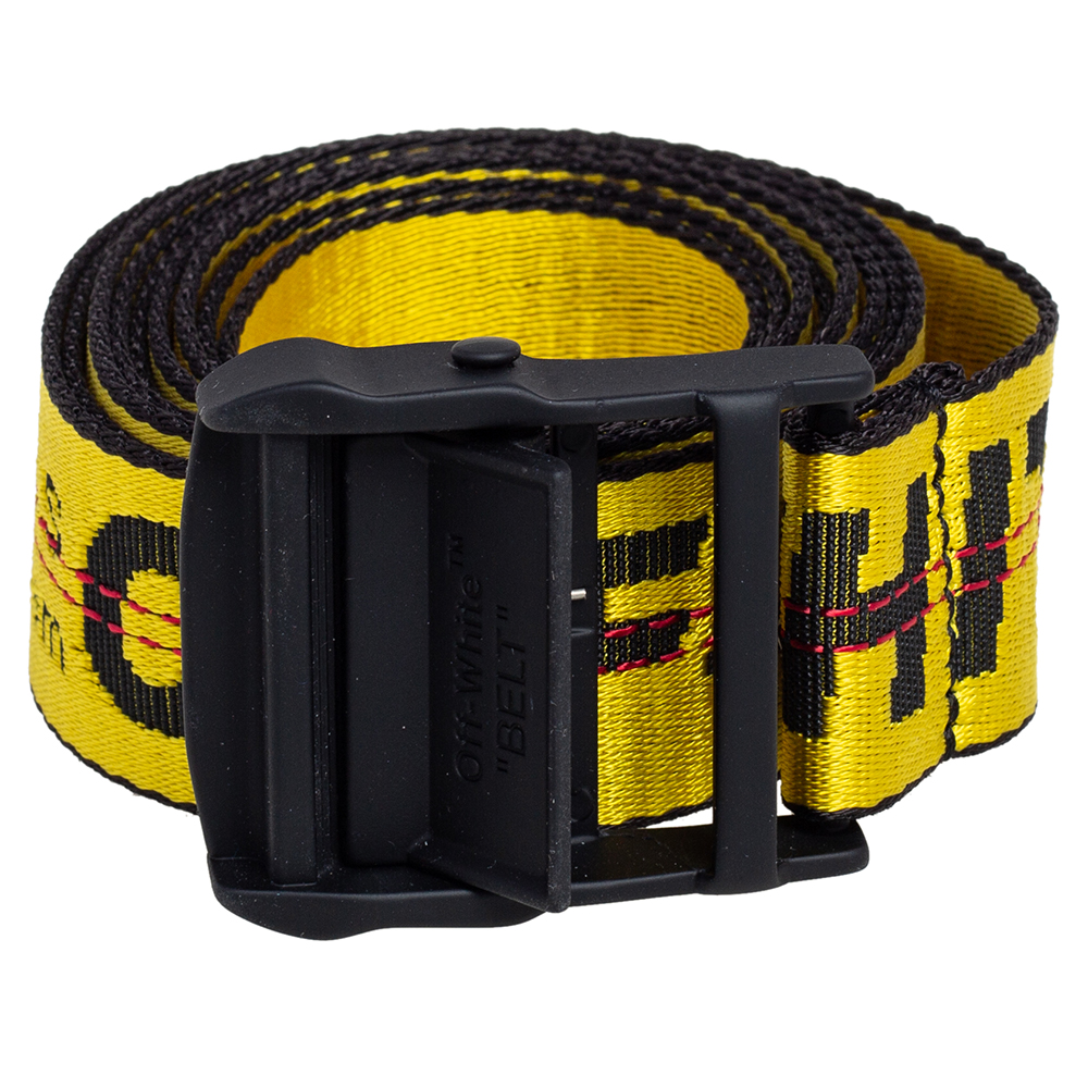 

Off-White Yellow/Black Nylon Industrial Belt