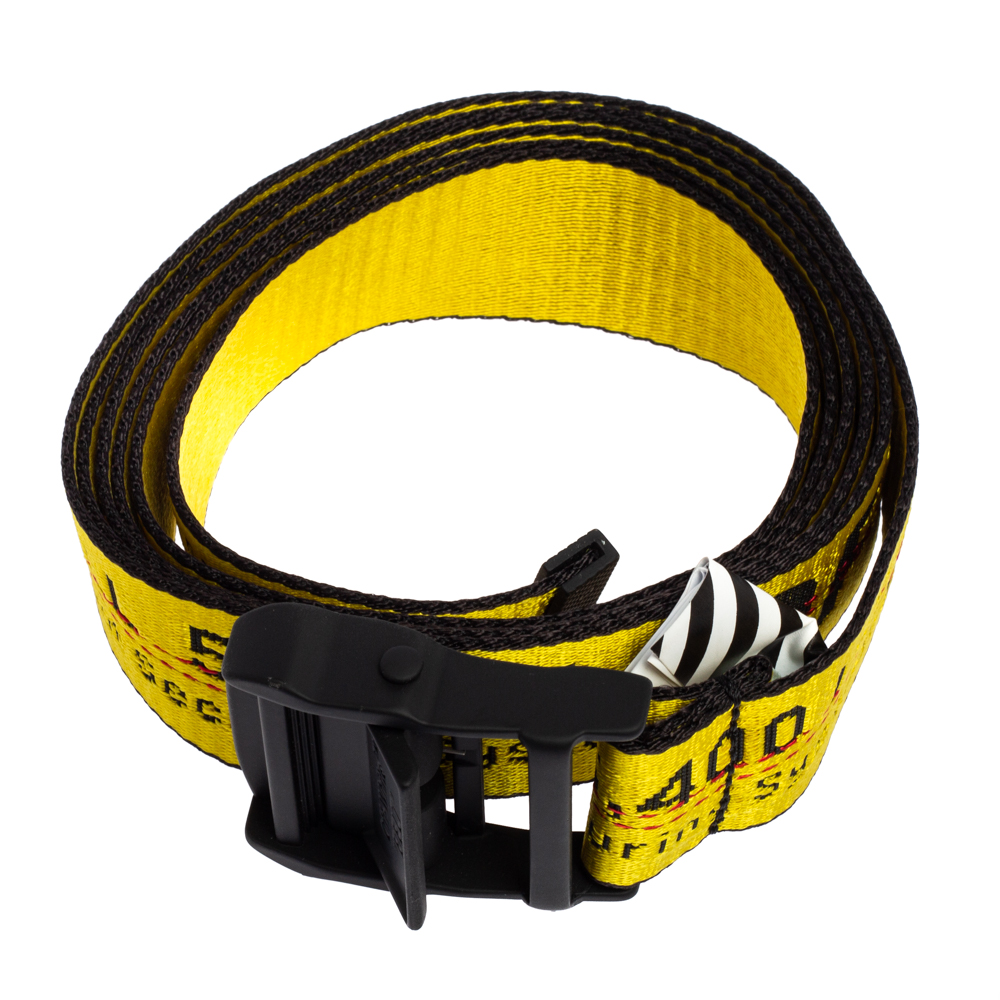 

Off-White Yellow-Black Nylon Classic Industrial Belt