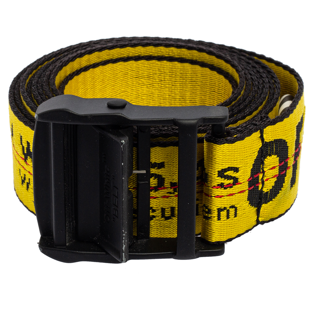 

Off-White Yellow/Black Nylon Industrial Belt