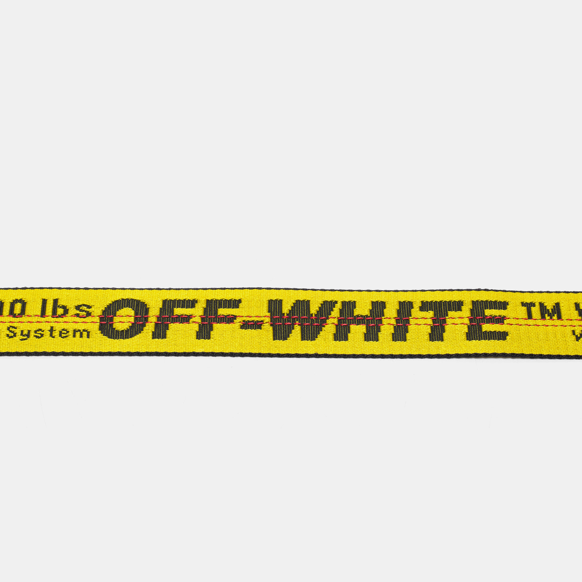 

Off-White Yellow/Black Nylon Industrial Belt
