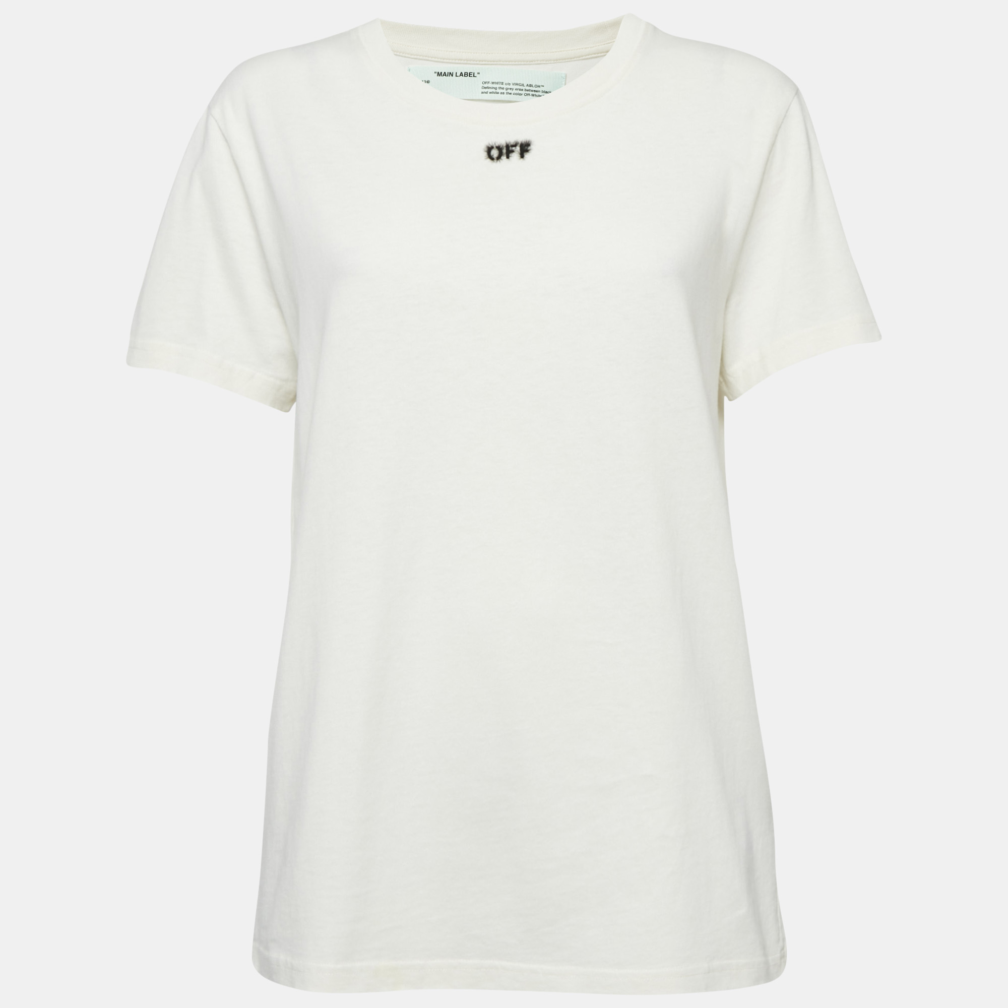 

Off-White Off-White Arrow Print Cotton Crew Neck T-Shirt L