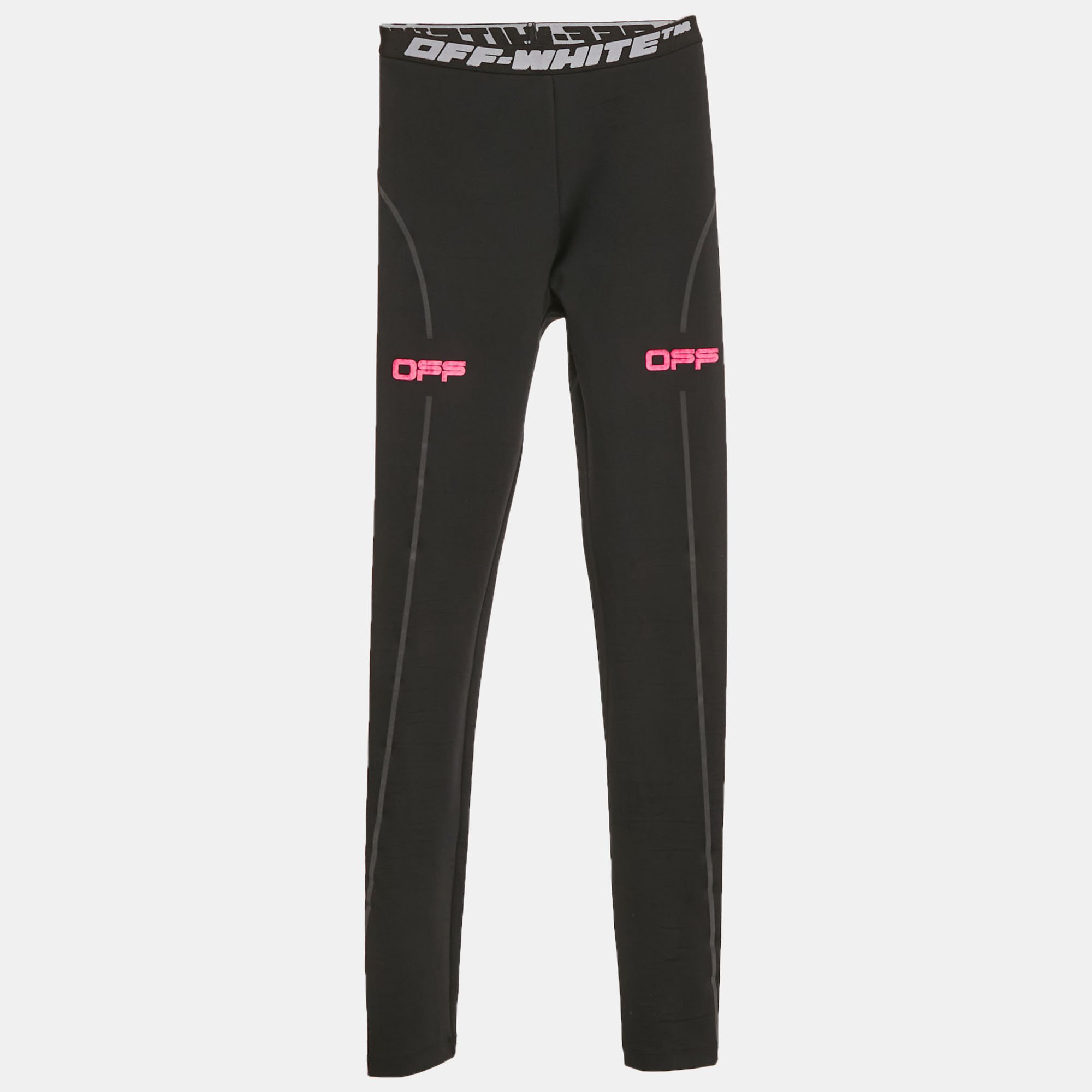 

Off-White Black Technical Jersey Active Leggings M
