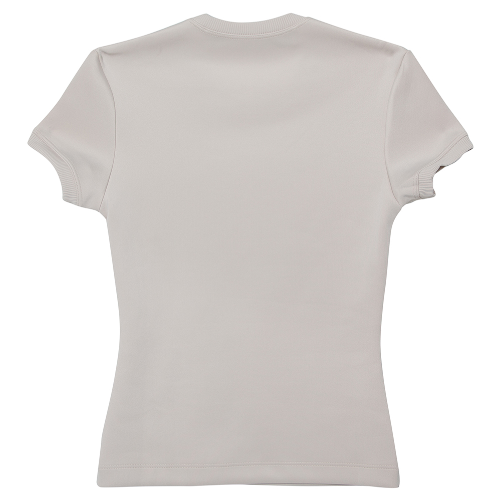

Off-White Beige Jersey Logo Printed Crewneck T-Shirt