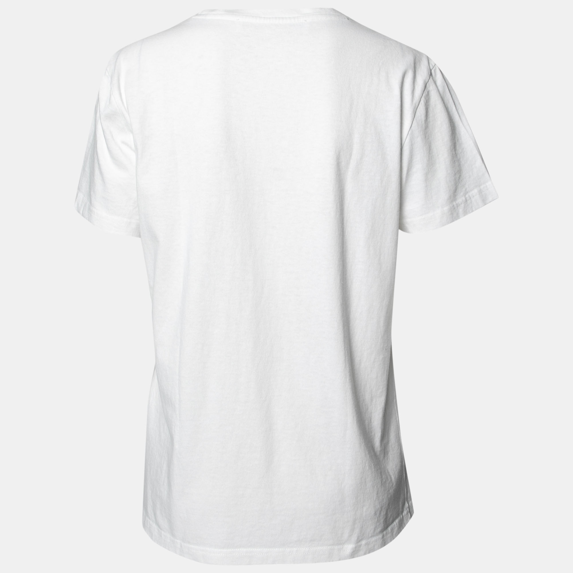 

Off-White White Logo Printed Cotton Short Sleeve T-Shirt
