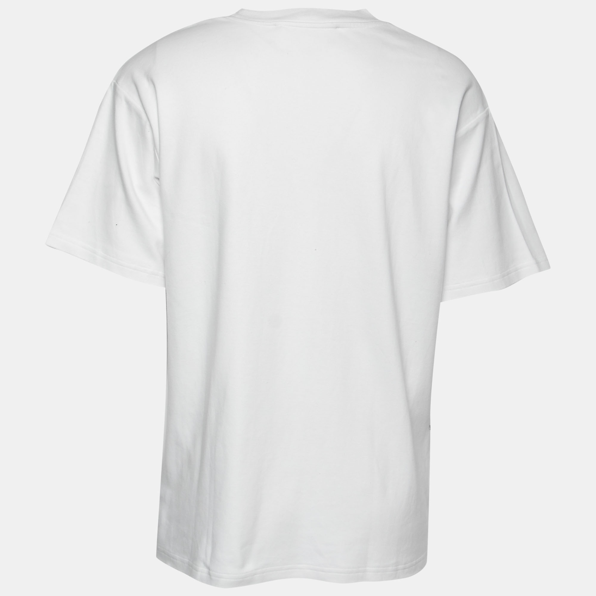 

Off-White White Rainbow Script Logo Print Tomboy T-Shirt