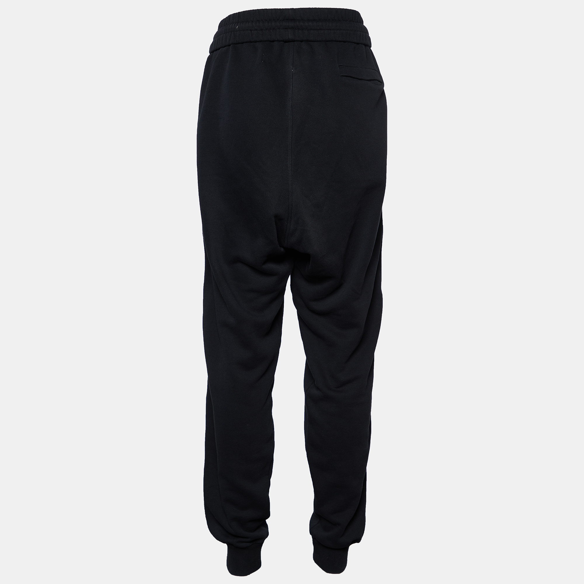 

Off-White Black Cotton Knit Logo Tape Track Pants