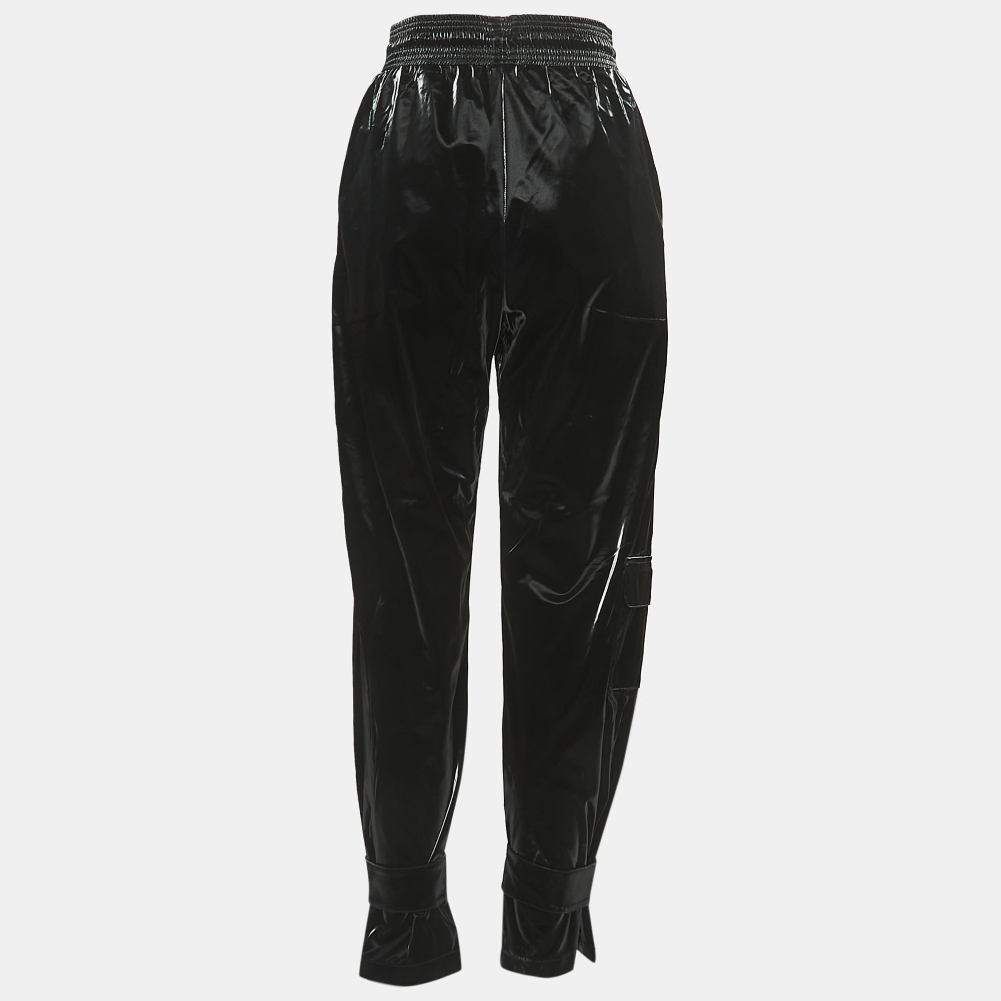 

Off-White Black Coated Synthetic Jogger Pants