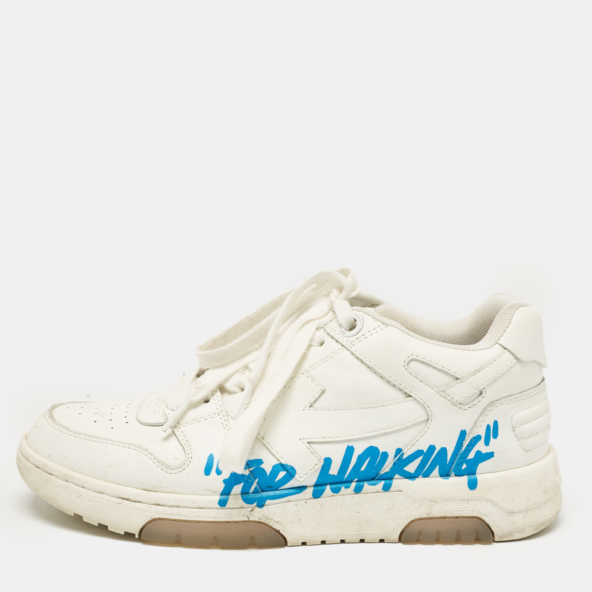 

Off-White White Leather Out Of Office Low Top Sneakers Size