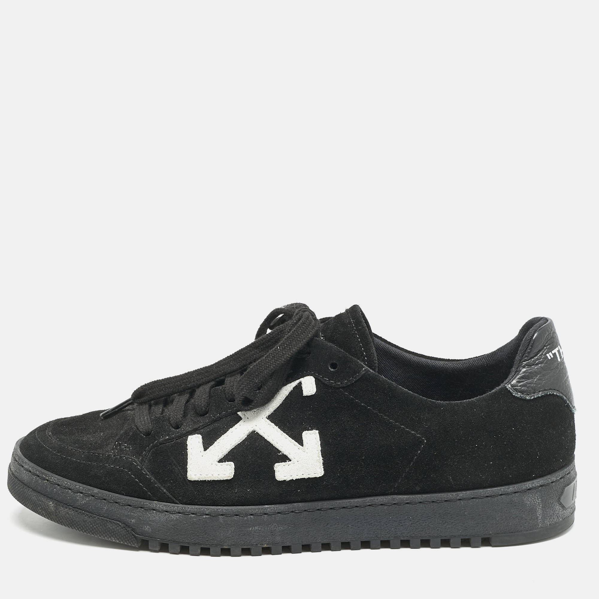 

Off-White Black Suede 2.0 Low Top Sneakers Size