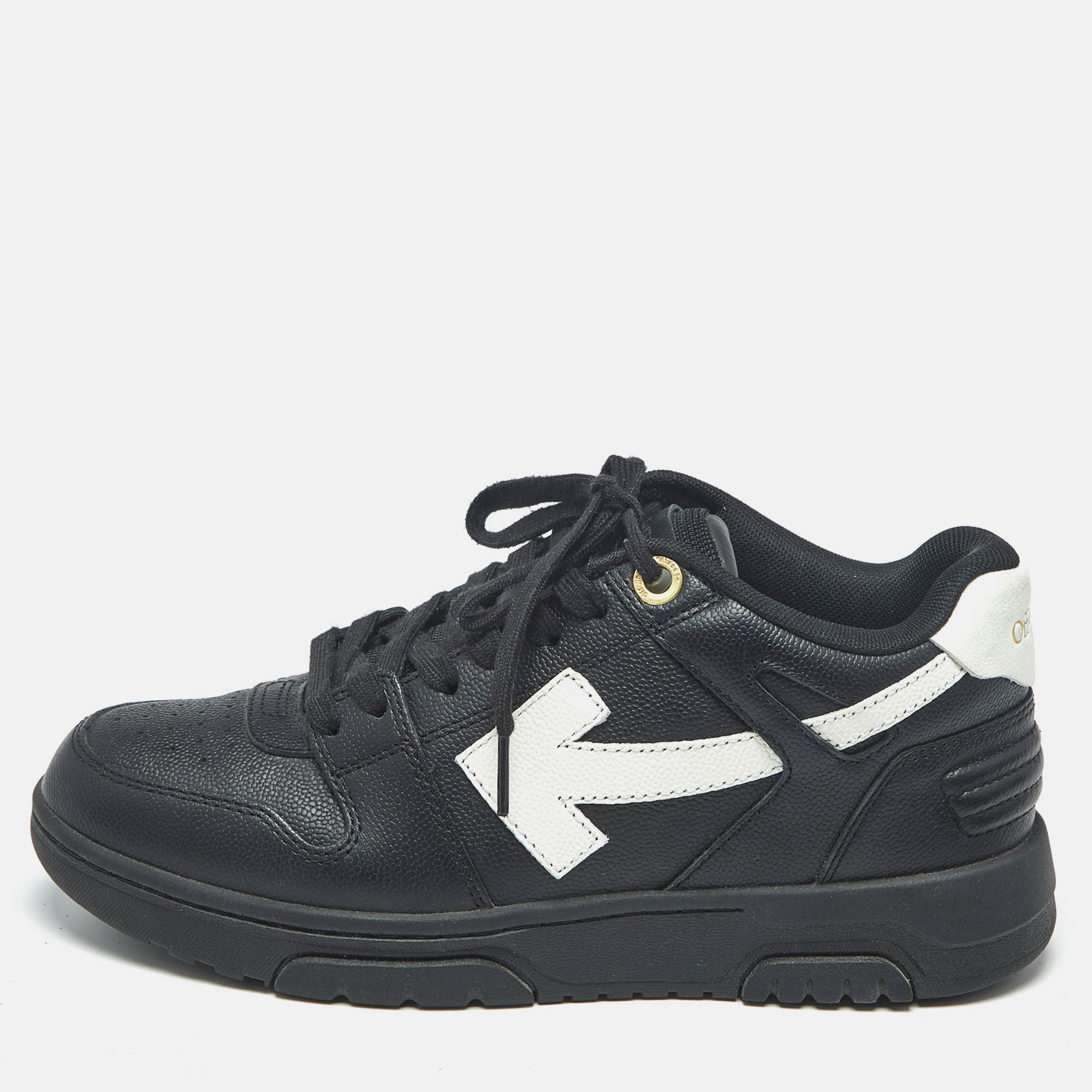 

Off-White Black Leather HG Runner Sneakers Size