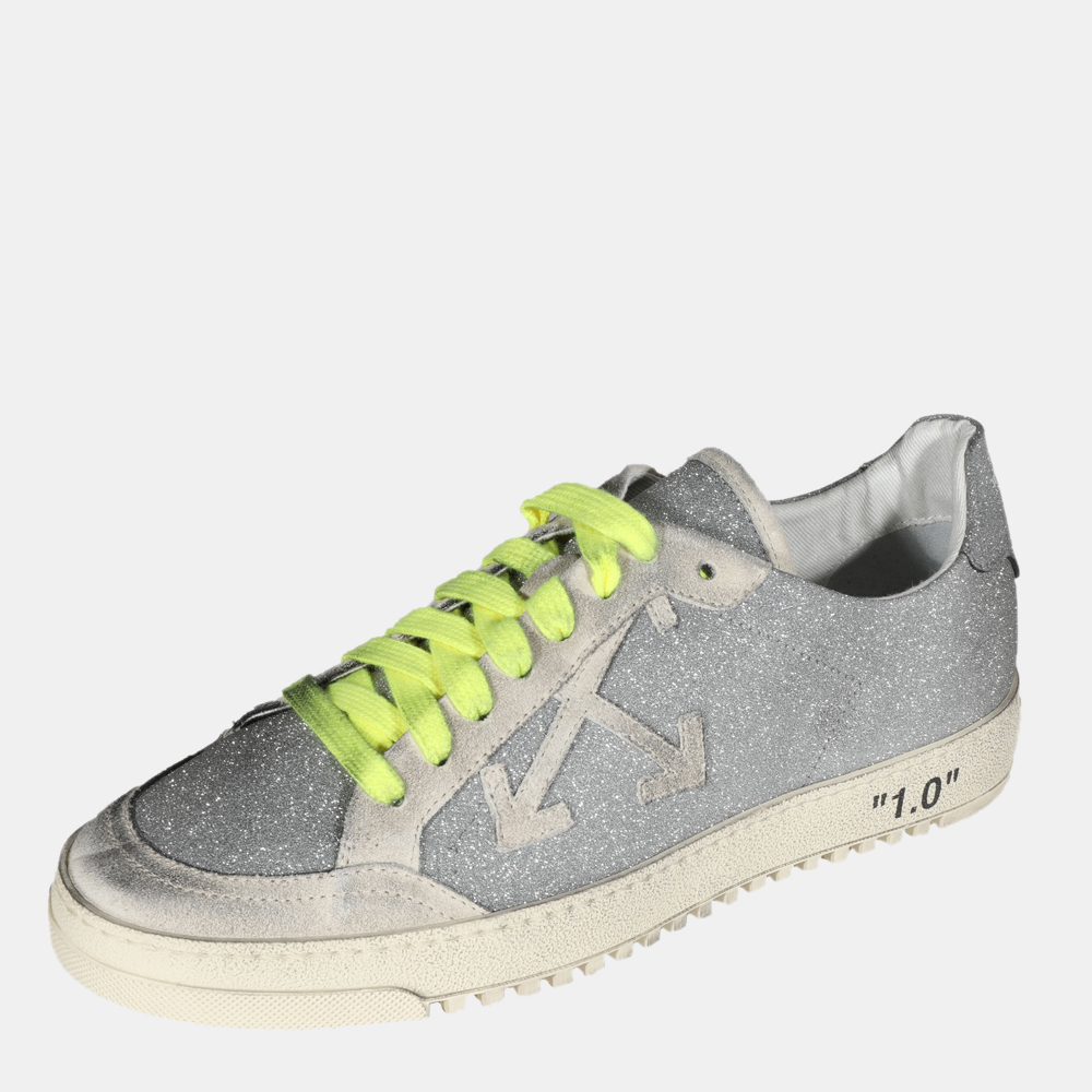 

Off-White Grey Wmns Off-Court 2.0 'Glitter' Low Top Sneaker EU