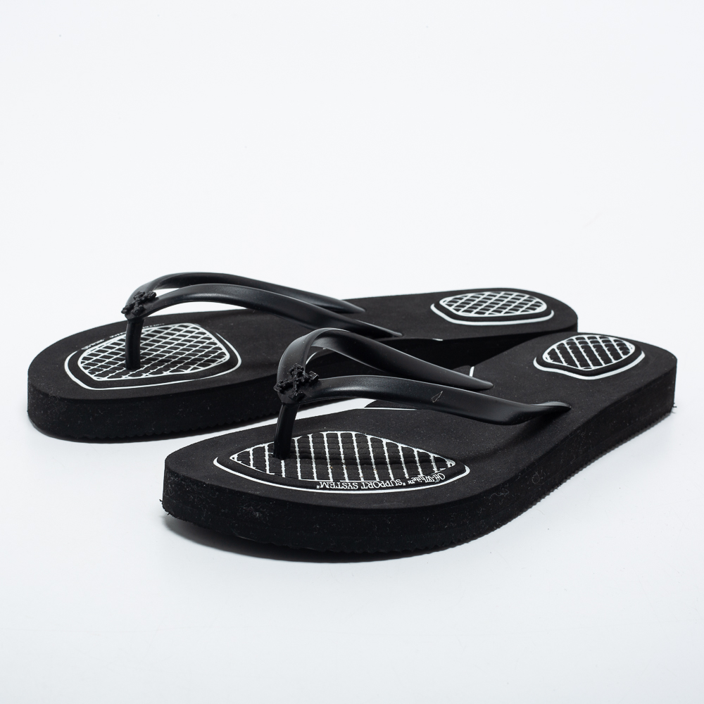 

Off-White Black Rubber Micro Beach Flat Slides Size