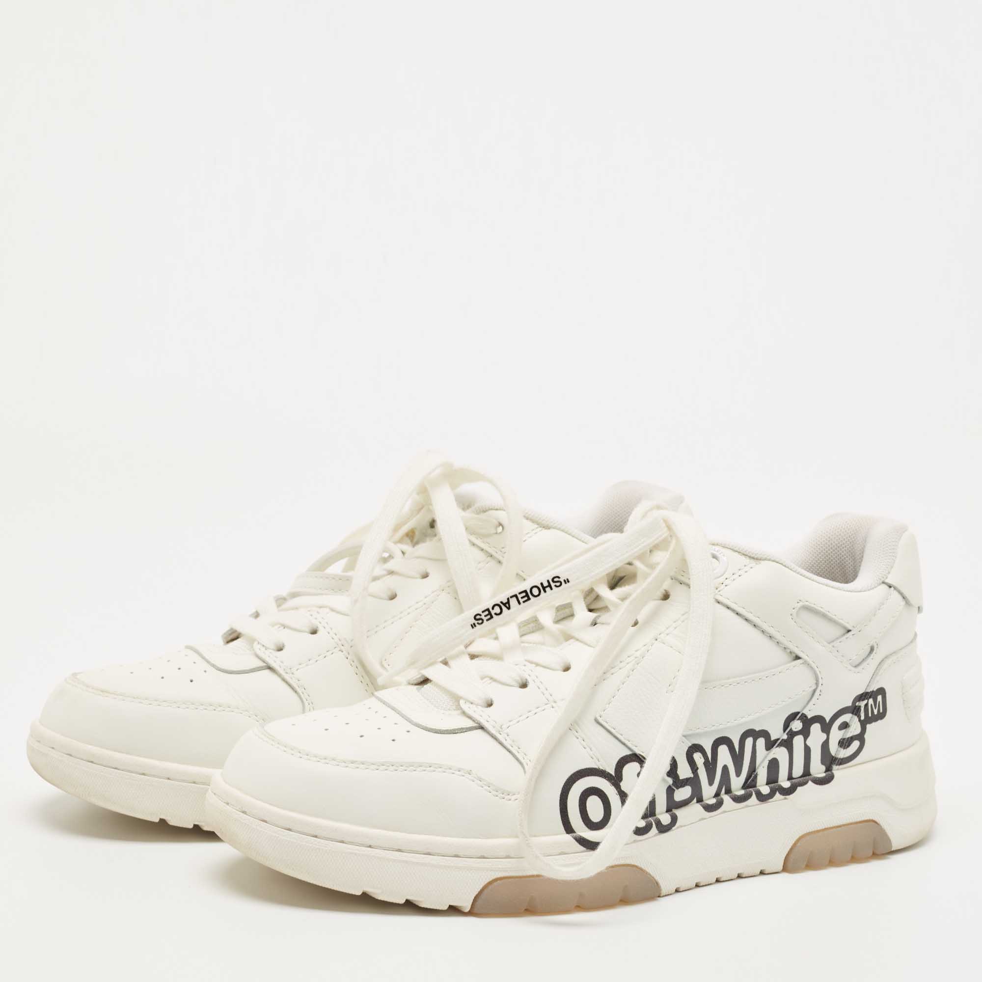 

Off-White White Leather Out Of Office Sneakers Size