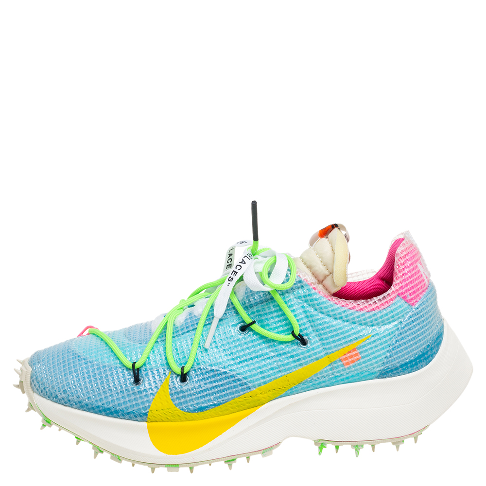 

Off-White x Nike Multicolor PVC and Fabric Zoom Vapor Street Sneakers Size