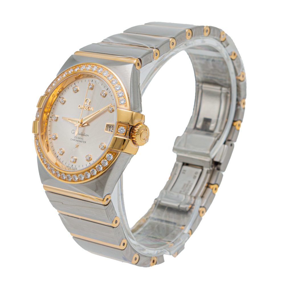 

Omega Constellation Steel & Yellow Gold Diamond Automatic Watch, White