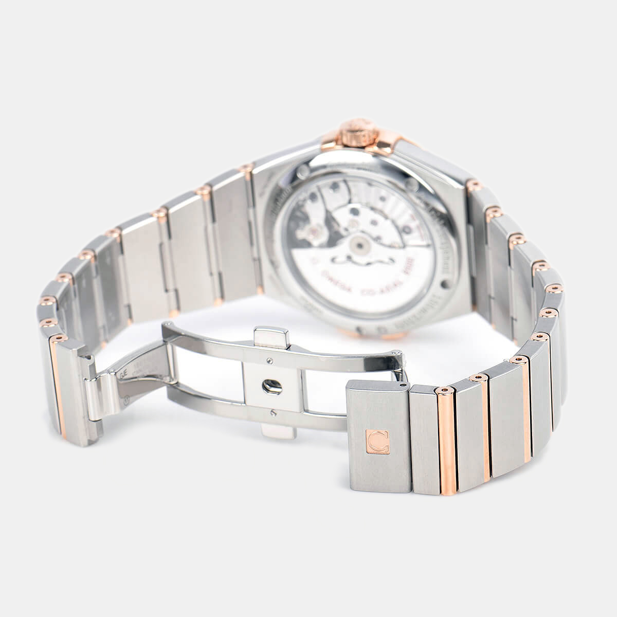 

Omega Brown 18K Rose Gold Stainless Steel Diamond Constellation 123.25.35.20.63.001 Women's Wristwatch 35 mm, Silver
