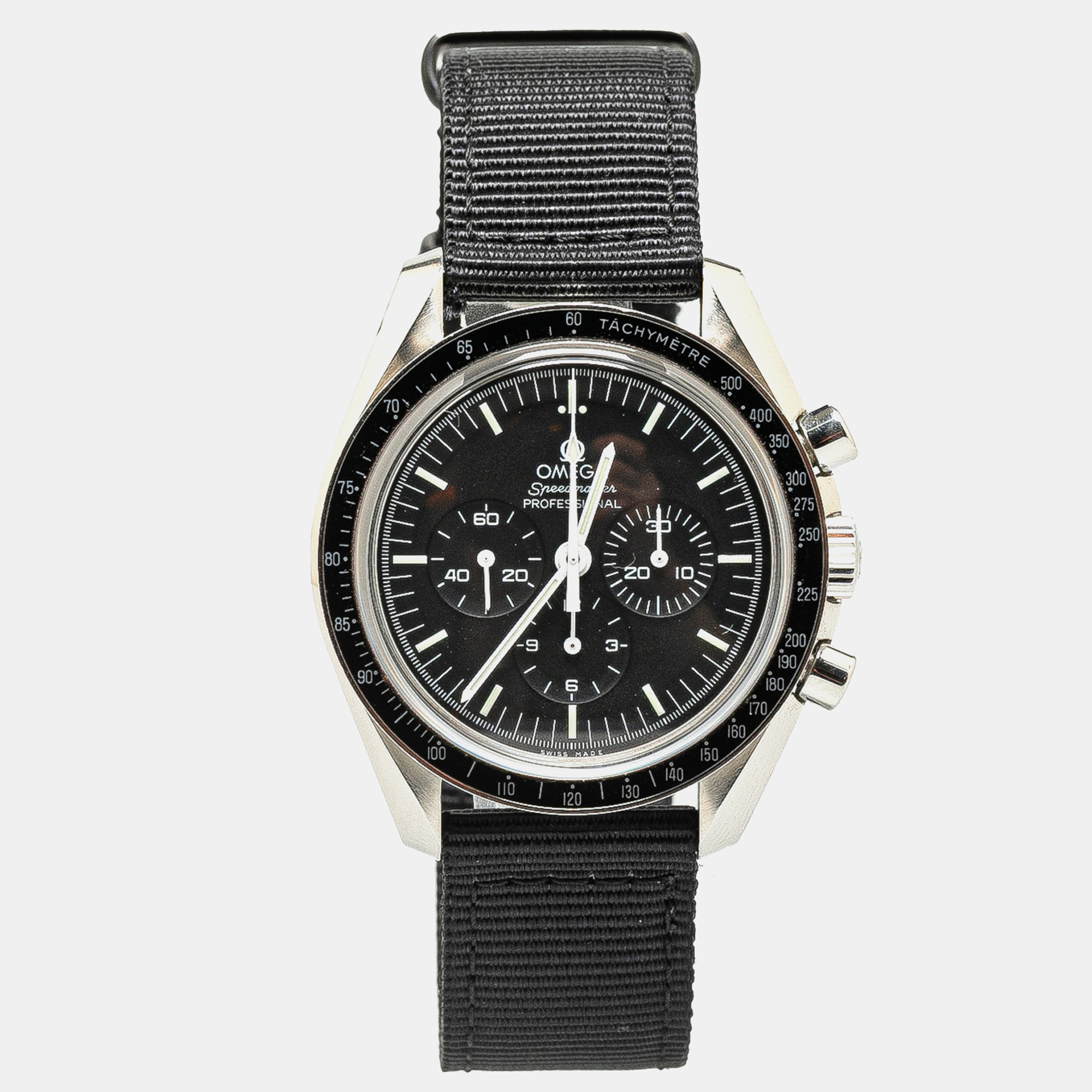 

Omega Manual Winding Stainless Steel Speedmaster Professional Moonwatch, Black