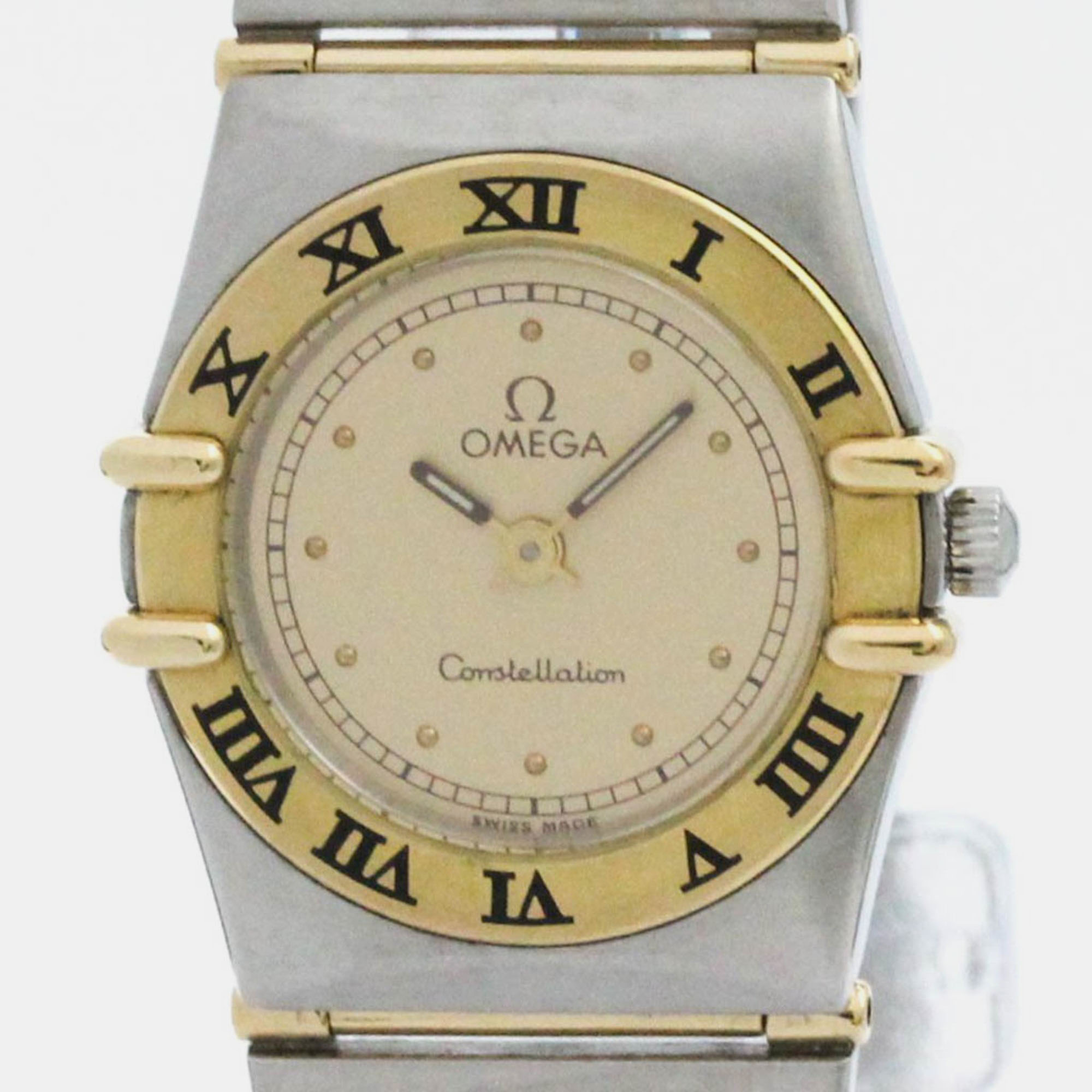 

Omega 18K Gold Steel Constellation Women's Watch 22 mm