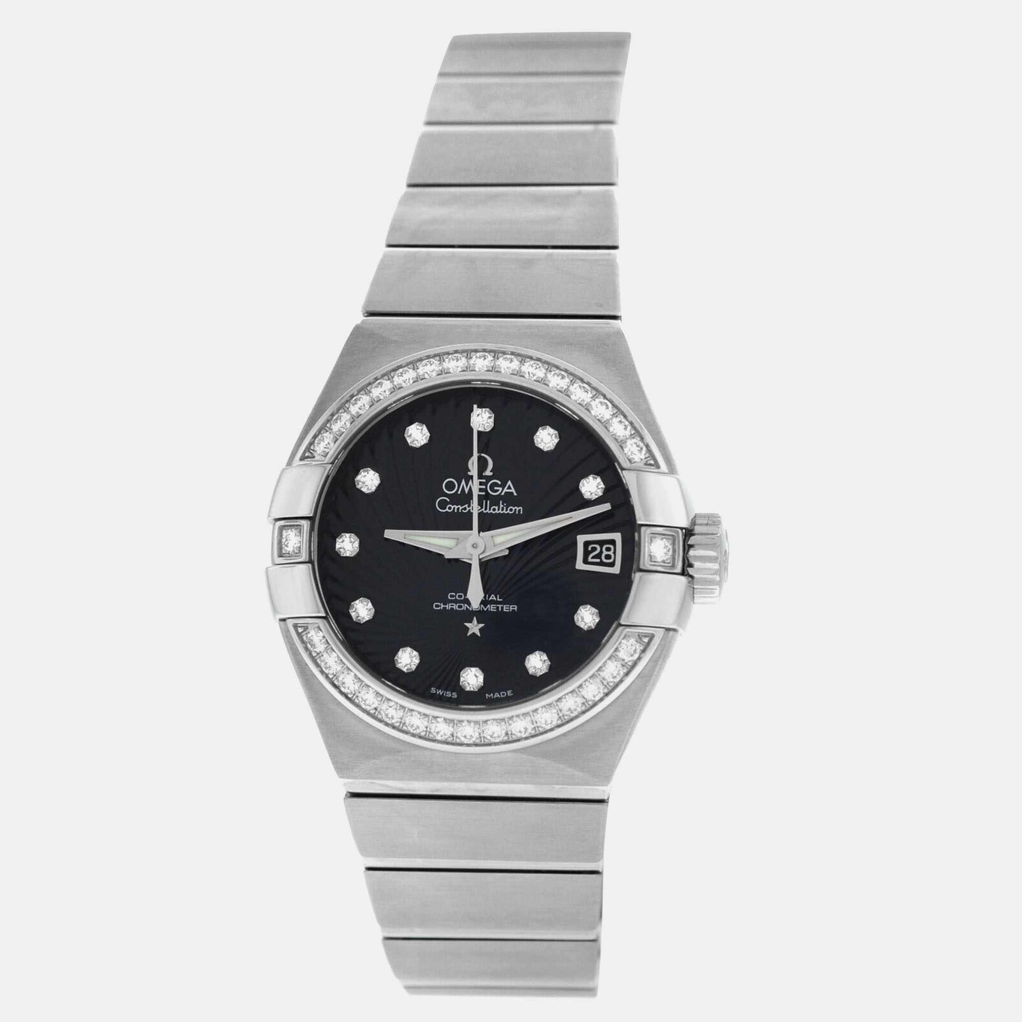 

Omega Black MOP Stainless Steel Constellation