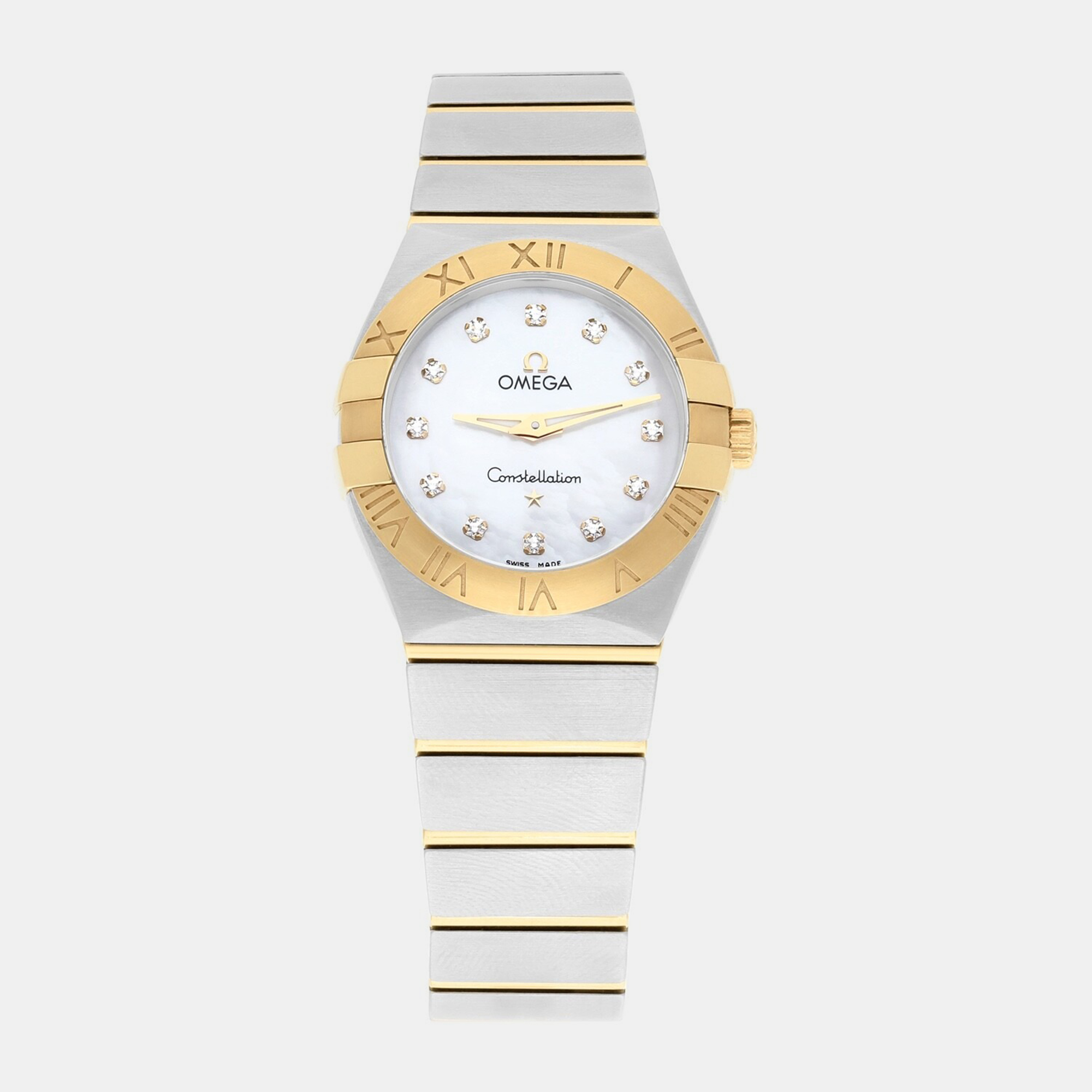 

Omega Constellation 123.20.27.60.55.004 Quartz White Stainless Steel Women's Wristwatch 27 mm