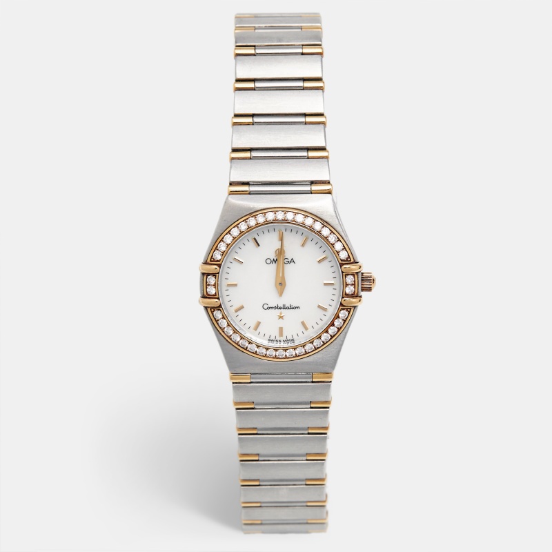 

Omega Mother Of Pearl Diamond, Silver