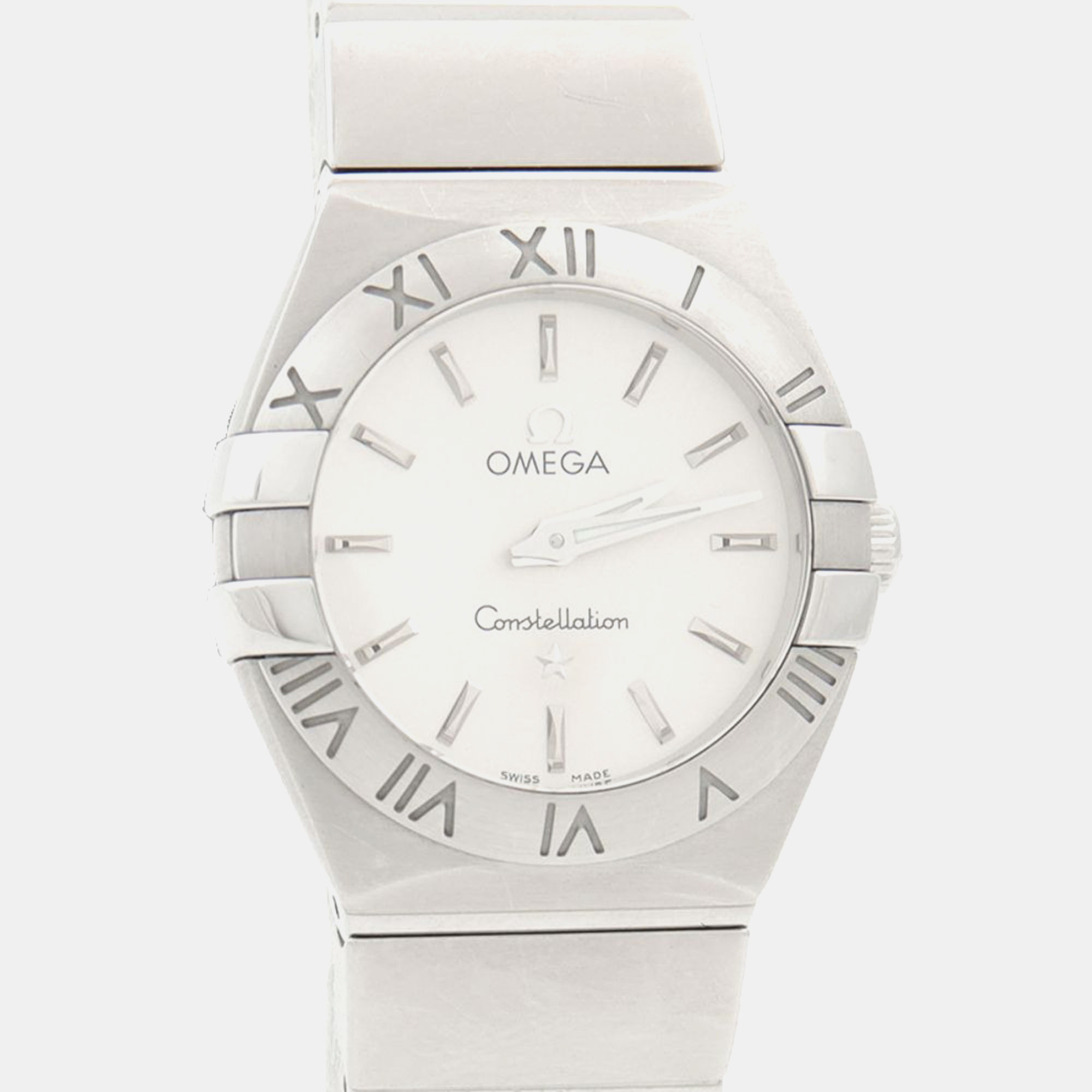 

Omega Constellation 123.10.24 Quartz Stainless Steel Women's Wristwatch 24 mm, Silver
