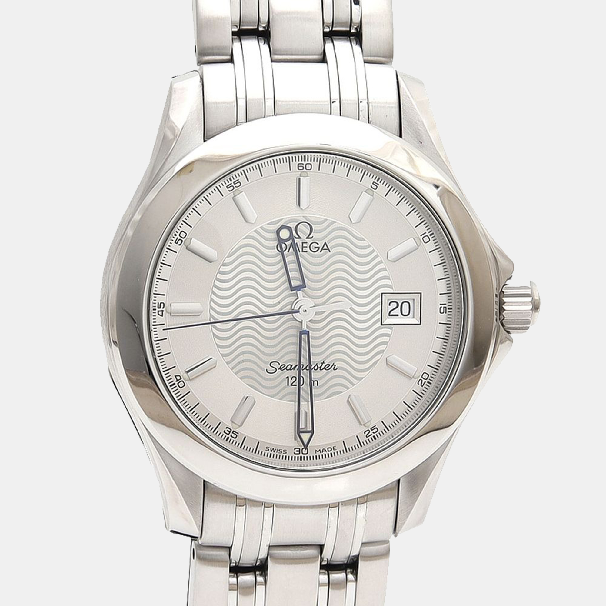 

Omega Seamaster Quartz Stainless Steel Mens Wristwatch 36 mm, Silver