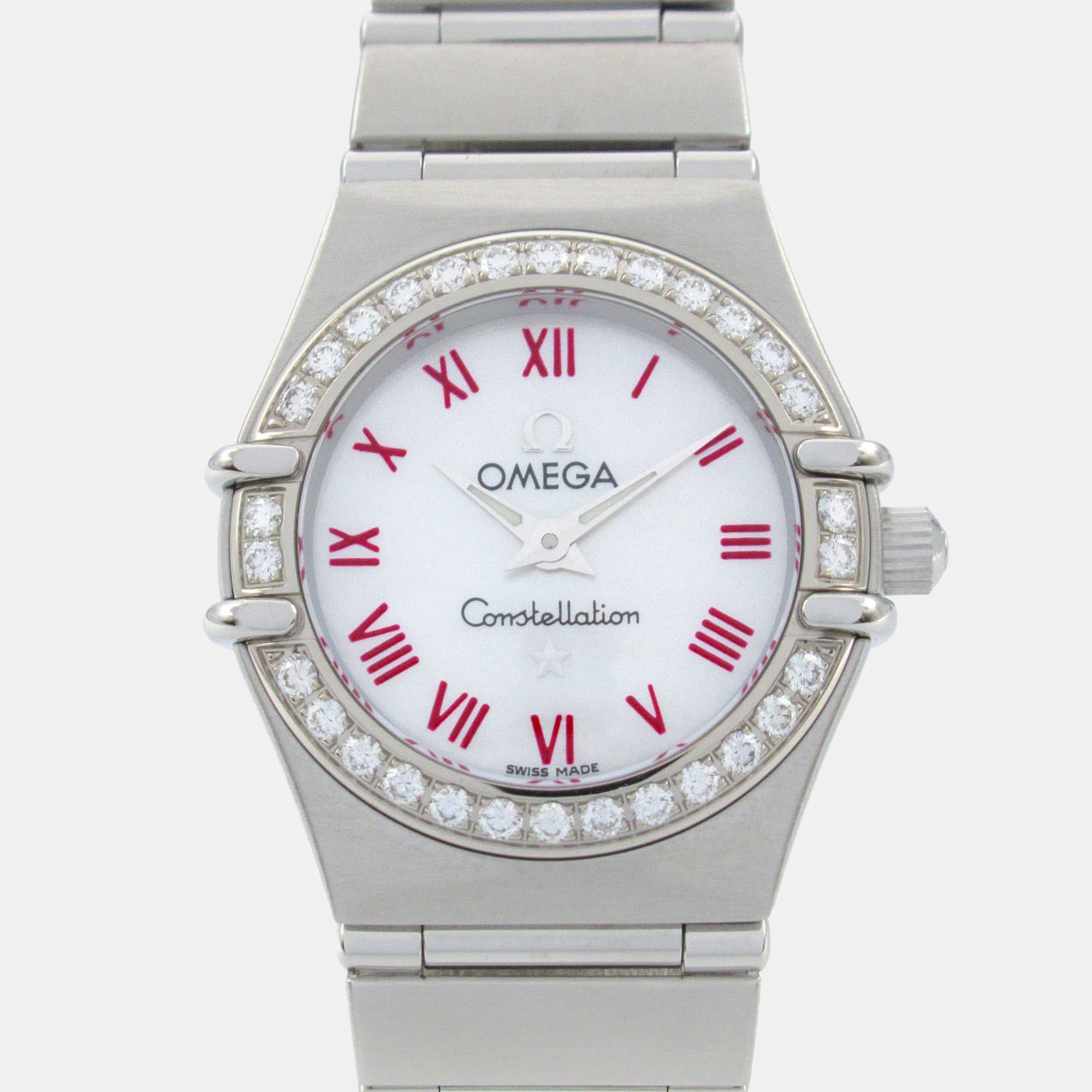 

Omega Constellation 1466.63 Quartz White Stainless Steel Women's Wristwatch 23 mm