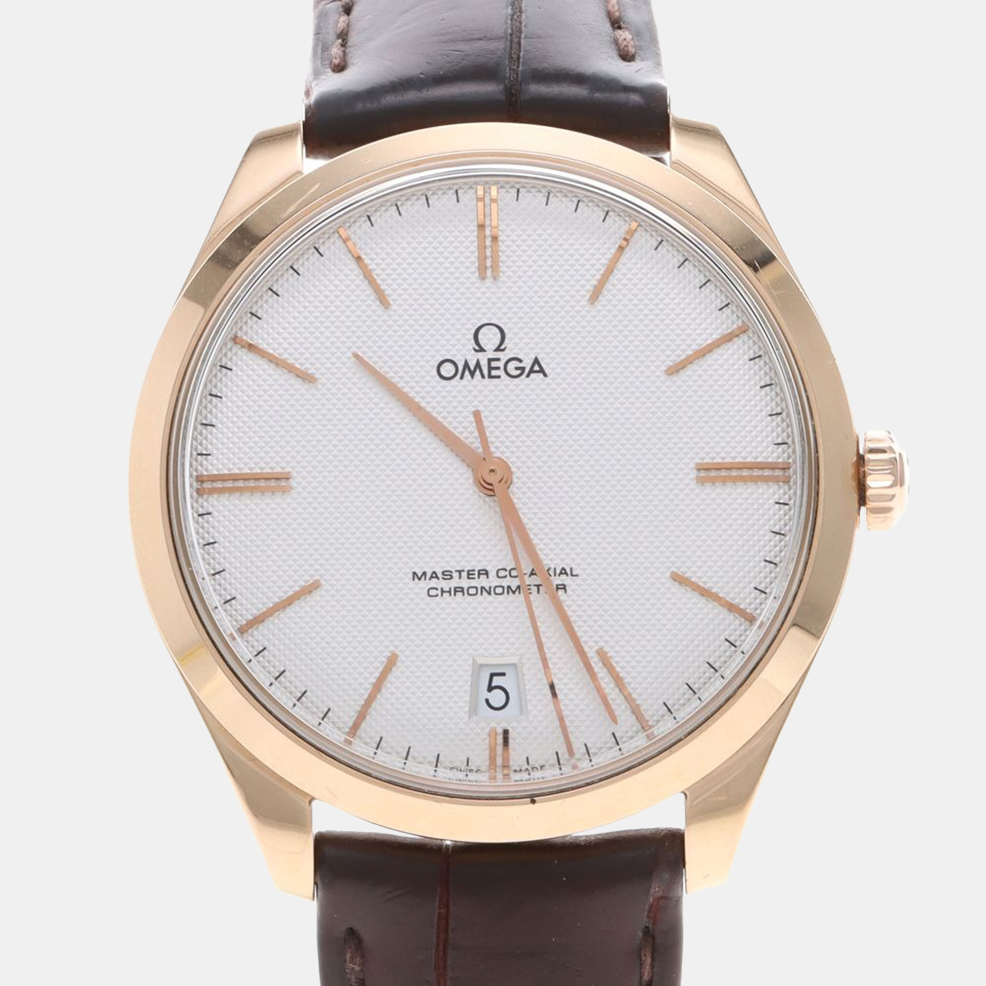 

Omega De Ville TrÃ©sor 432.53.40 Manual White Gold Men's Wristwatch