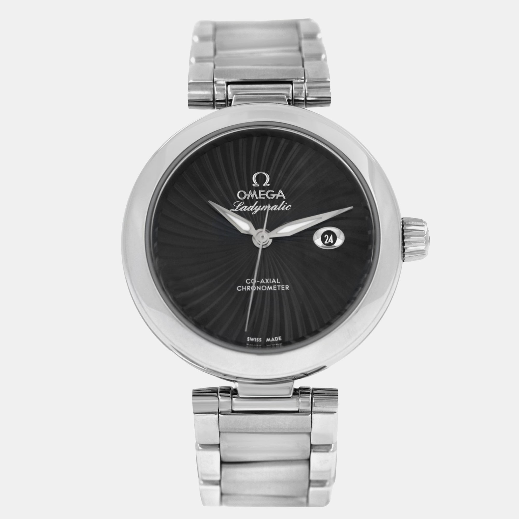 

Omega Ladymatic 425.30.34.20.01.001 Automatic Black stainless steel Women's Wristwatch 34 mm