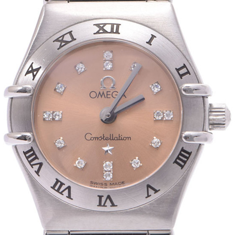 

Omega Pink Stainless Steel Constellation Women's Wristwatch