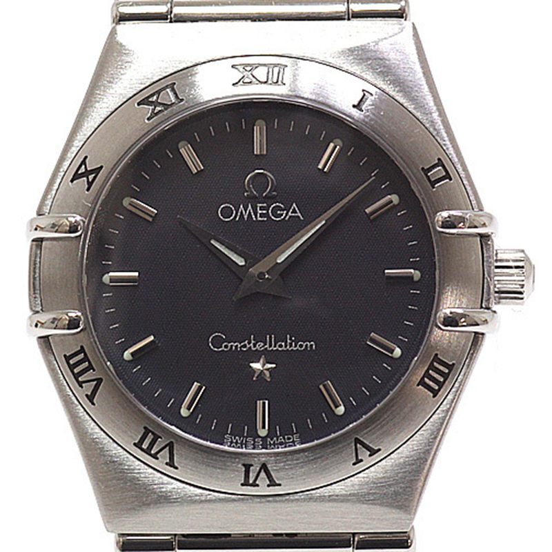 

Omega Grey Stainless Steel Constellation Women's Wristwatch
