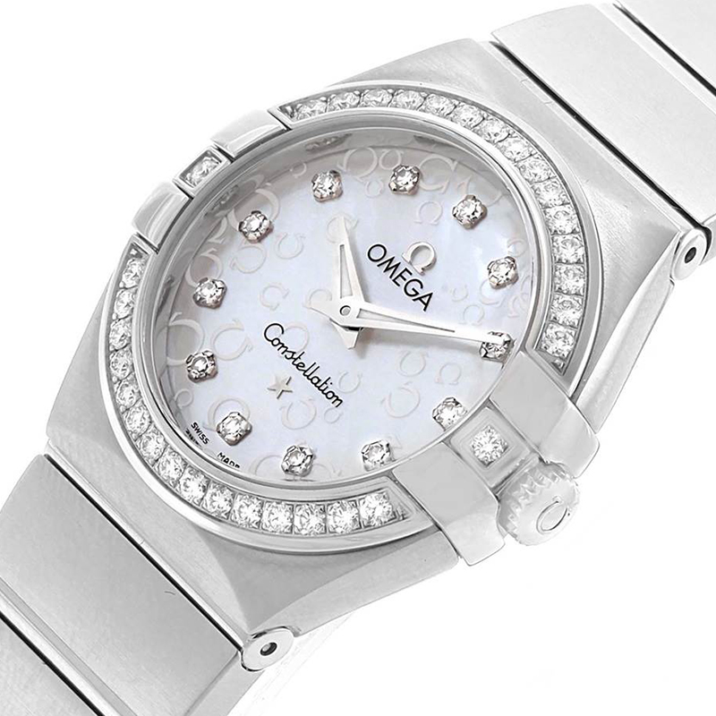 

Omega MOP Stainless Steel Diamond Constellation, White