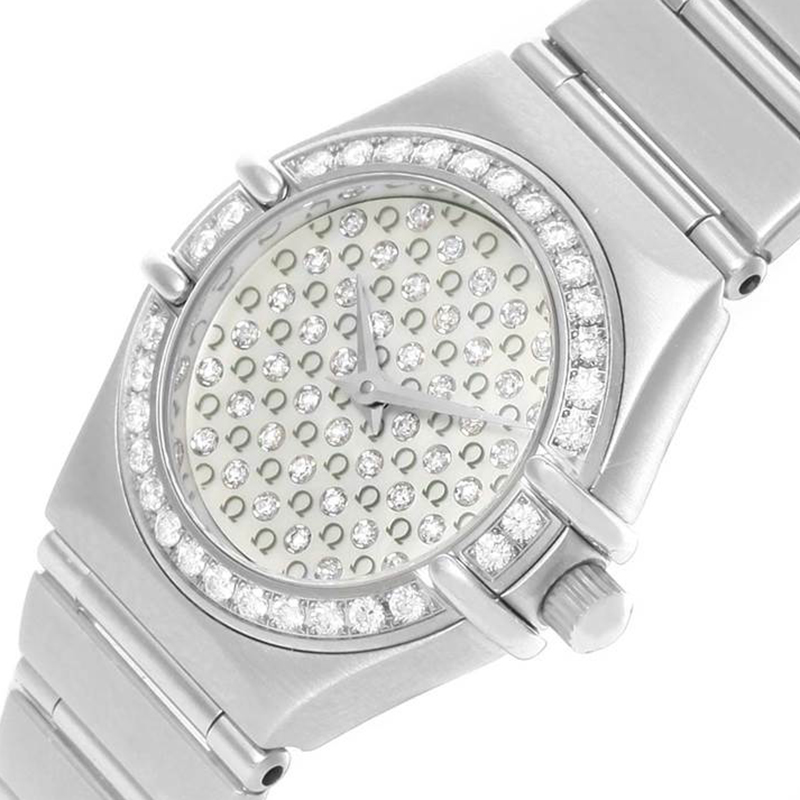 

Omega MOP Stainless Steel Diamond Constellation My Choice, White